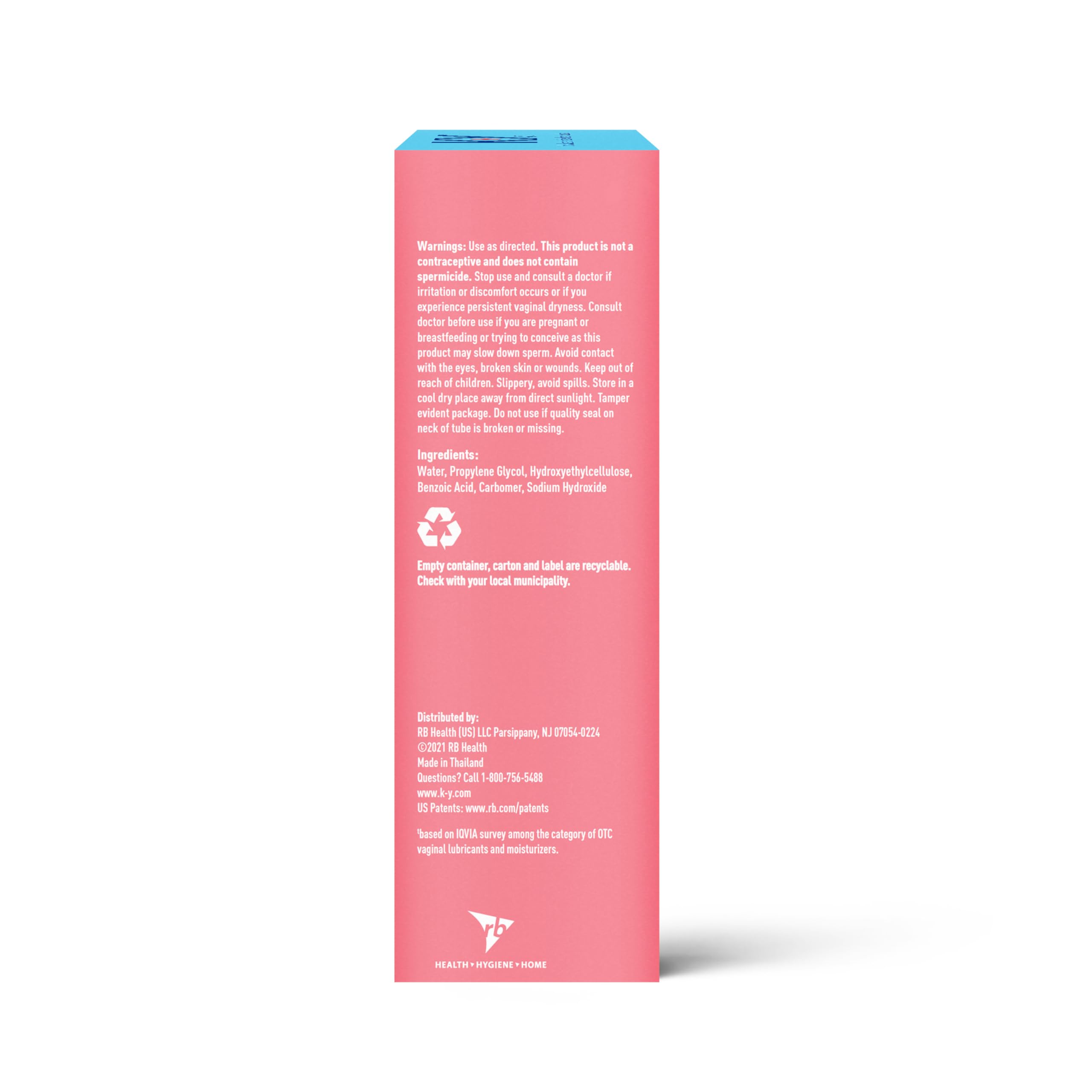 K-Y Jelly Water-Based Personal Lubricant for Sex & Anal Play – Non-Greasy, pH-Balanced Lube for Women & Men – Safe with Condoms & Sex Toys – 2 oz – Perfect for Sensitive Skin & Enhanced Intimacy