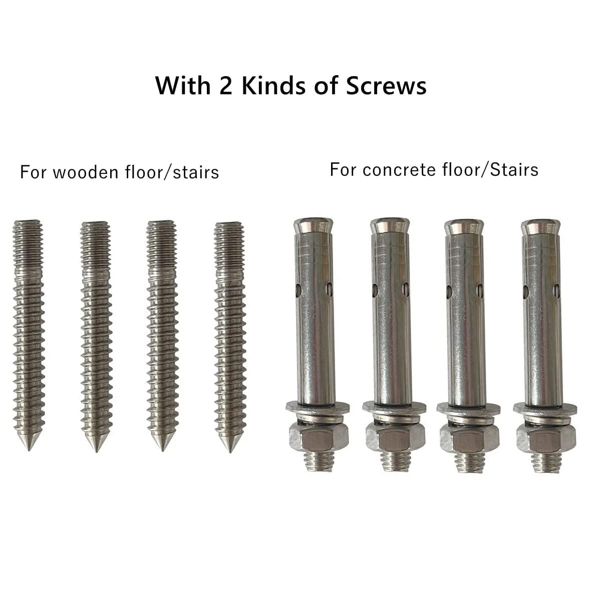 10 Pack Marine Grade SS316 Heavy Duty Glass Railing Standoffs - 2