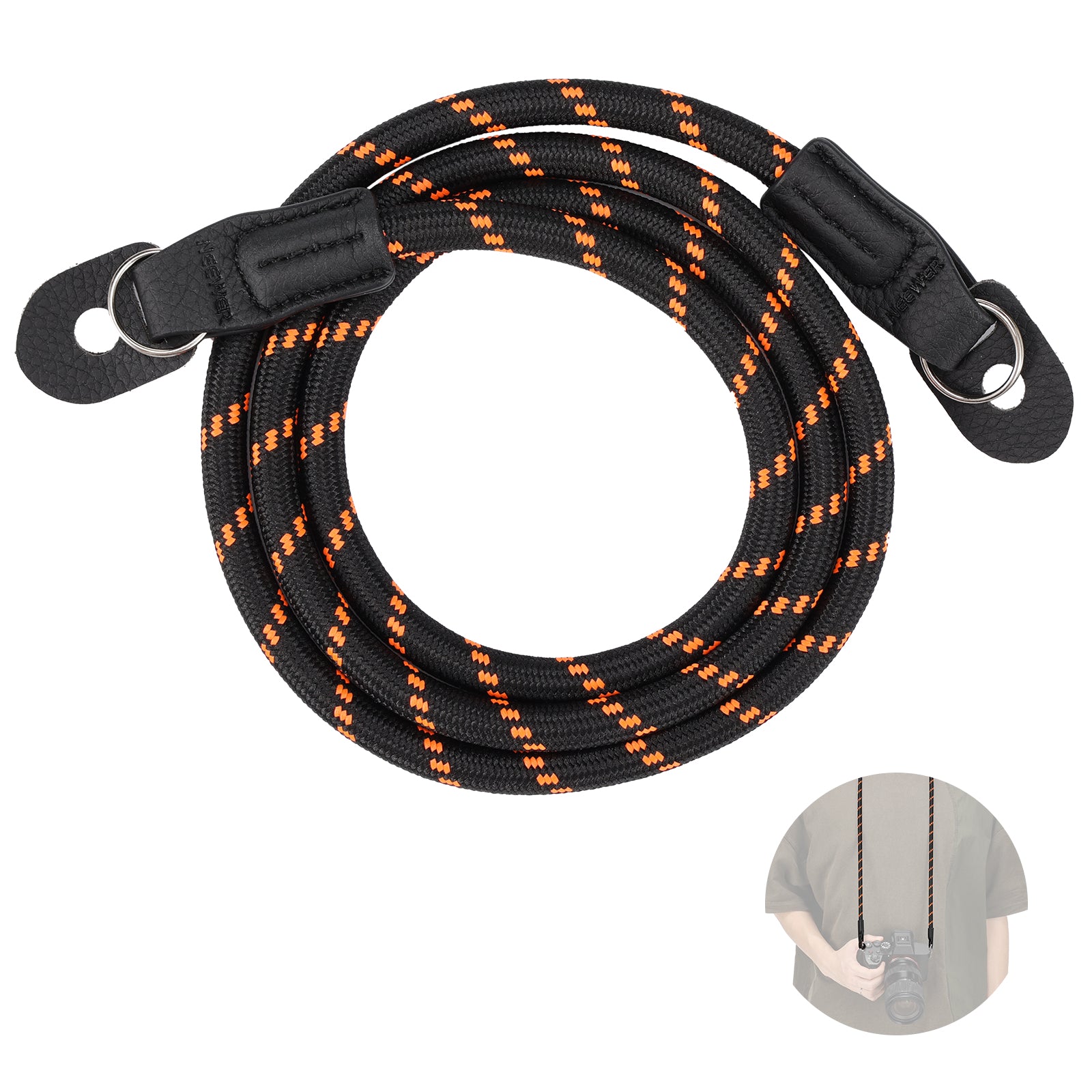 NEEWER CA098 43/110cm Adjustable Camera Shoulder Strap - Comfortable & Durable DSLR/SLR/Mirrorless Camera Neck Strap for Photographers, Travel & Outdoor Shooting