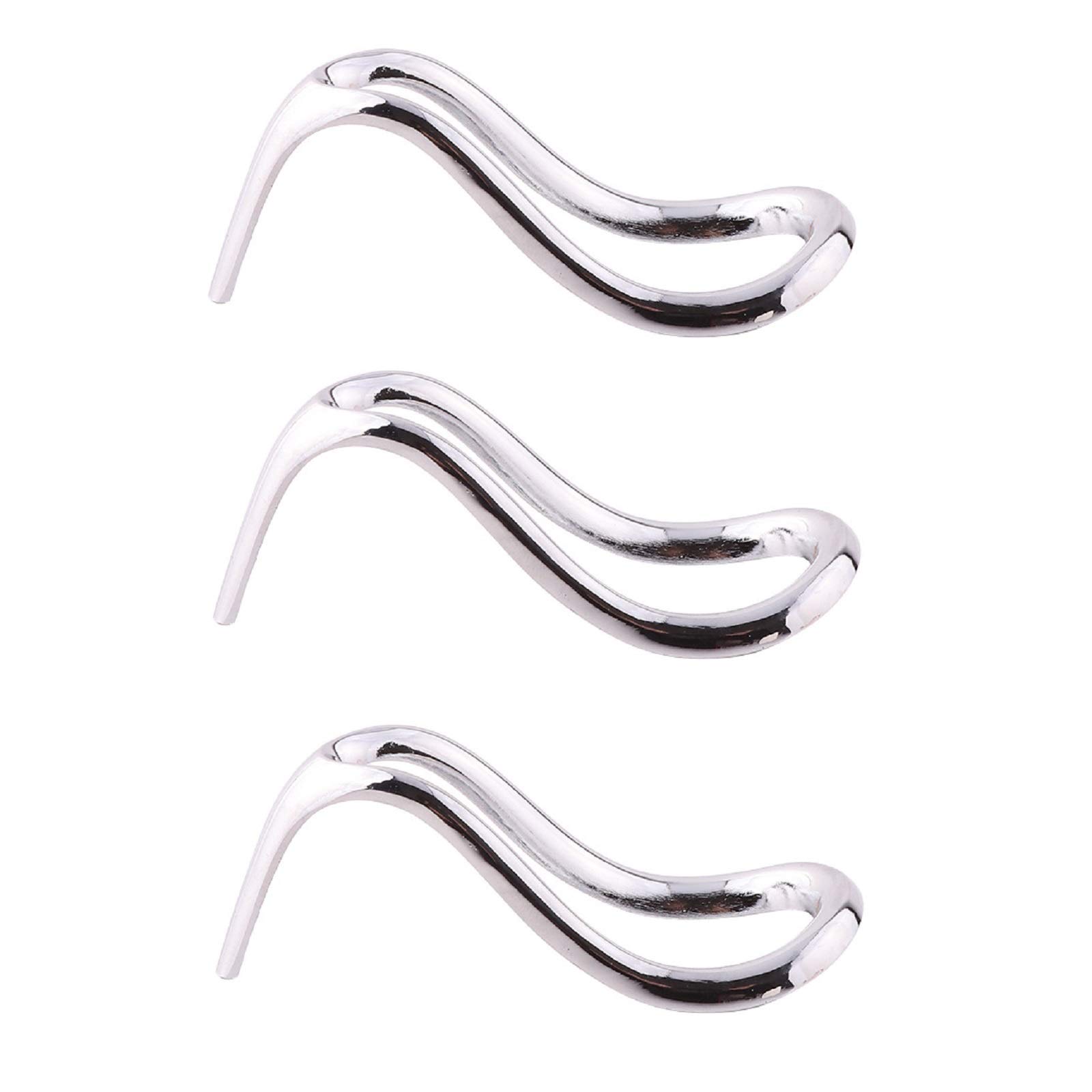 Stainless Steel Smoking Pipe Stand Holder - 3 Pack Metal Pipe Display Rack for Tobacco Pipes (Silver) | Perfect for Pipe Collections, Smoking Lounges & Gift Giving