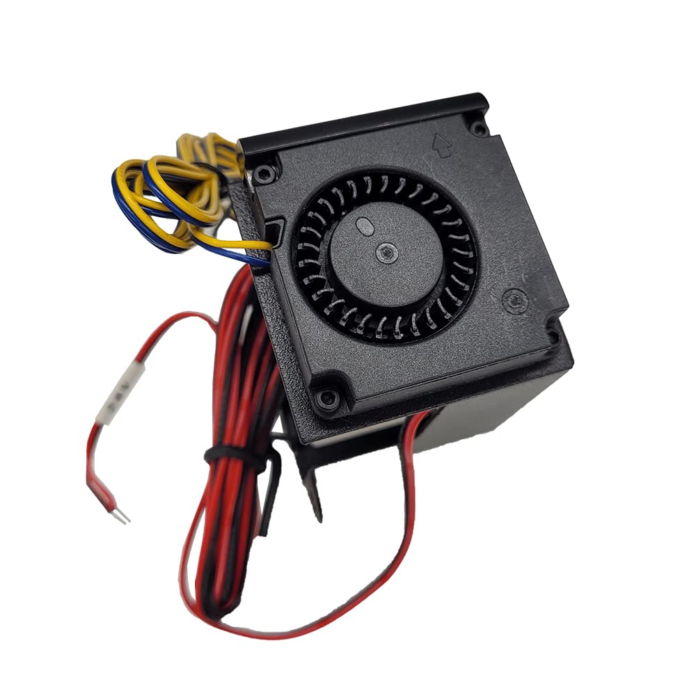 High Performance 3D Printer Extruder Upgrade Kit - 24V Metal Cooling Fan Cover & Print Head Fan Duct with Fan for Ender 3/Ender 3 Pro - Perfect for DIY Repairs & High-Temperature Printing Scenes