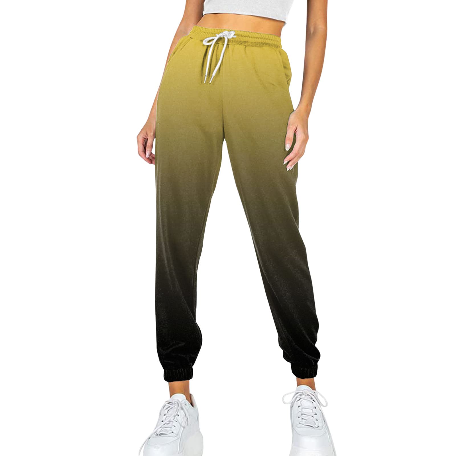 Gibobby Women's Linen Pants - Cropped Wide Leg Casual Elastic High Waist Cotton Trousers | Baggy Palazzo Pants for Summer, Beach & Lounge Wear
