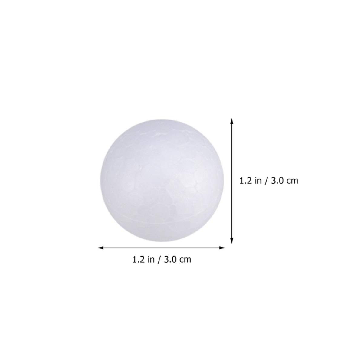 Healifty 100pcs White Craft Foam Balls for Christmas Decorations, Halloween Crafts, Wedding Ornaments & DIY Projects - Perfect for Holiday Decor, Kids Crafts and Party Supplies