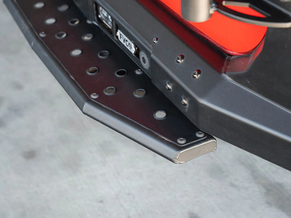 Flatline Van Co Rear Plate Step for 2019-2023 Mercedes Sprinter Van with Factory Tow Hitch - Heavy Duty Bumper Hitch Step for Easy Access & Loading