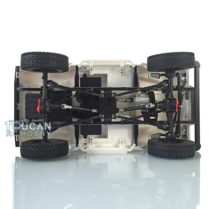 1/10 Scale D90 RC Rock Crawler Car - 4WD Off-Road Remote Control Truck with Metal Chassis, ESC, Servo Motor, LED Lights & Sound System - Perfect for Trail Crawling and Backyard Rock Climbing Adventures