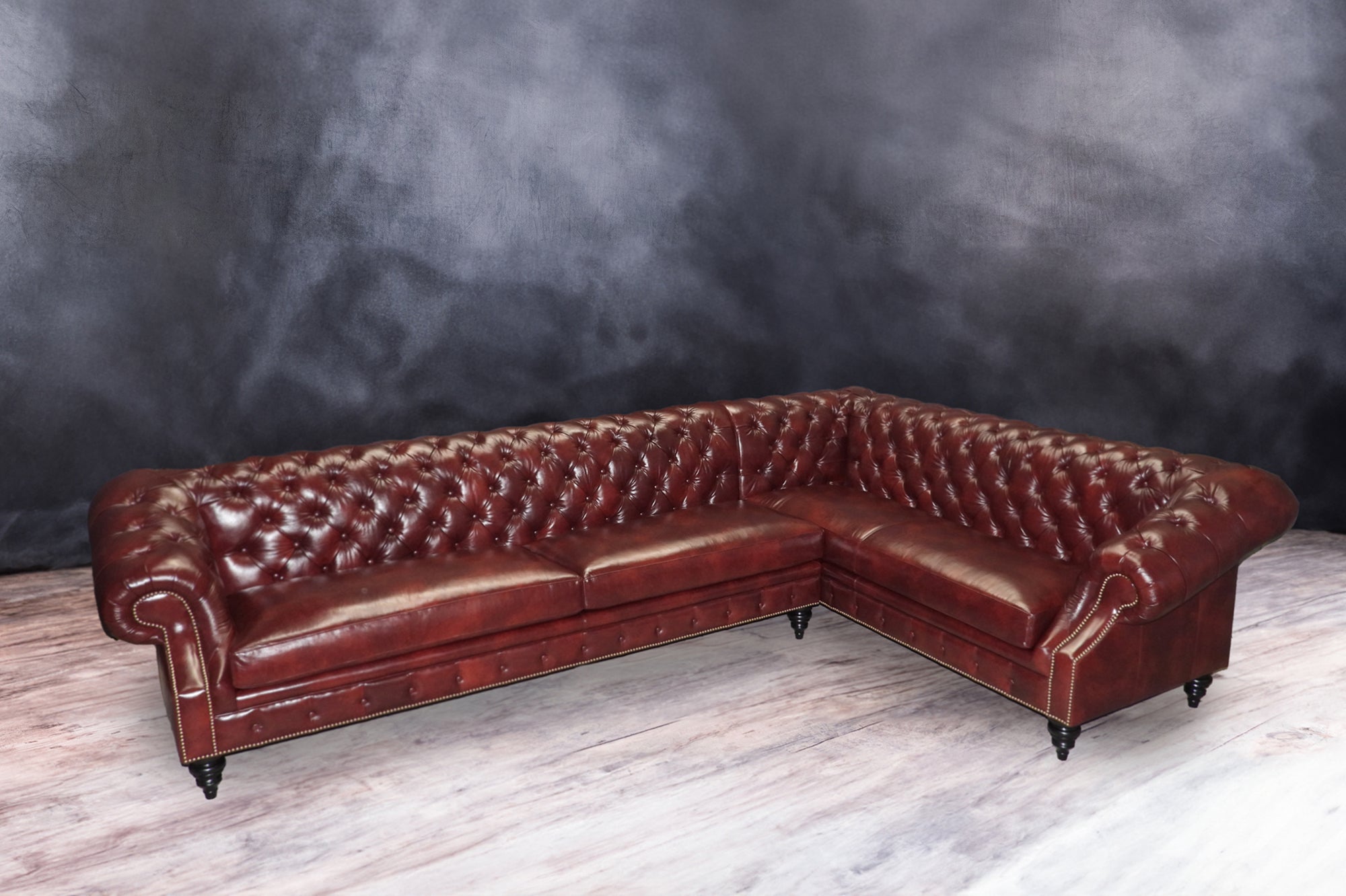 Luxury Opulence Genuine Leather Sectional Sofa - Modern & Comfortable Living Room Furniture for Home Theater, Lounge, and Family Gatherings