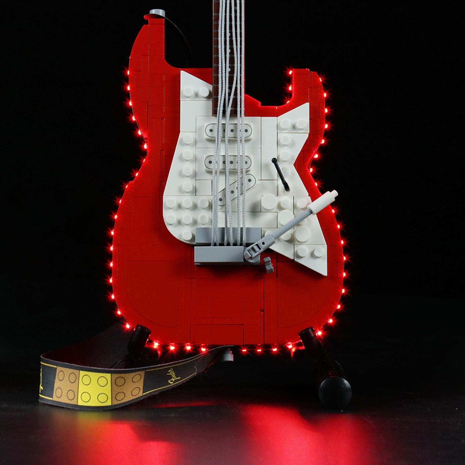 LEGO Ideas Fender Stratocaster 21329 Light Kit - DIY Lighting Set for LEGO Guitar Model | Perfect for Display & Nighttime Showcase