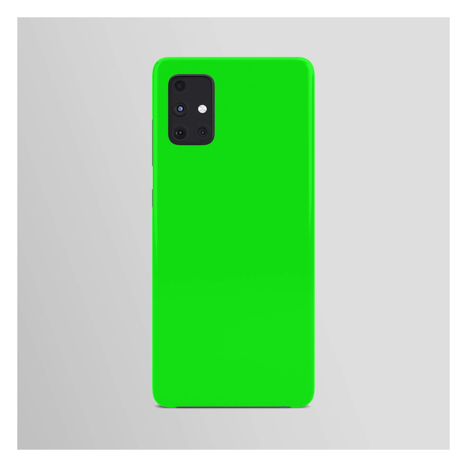 Vibrant Solid Bright Green Neon Samsung Galaxy A51 Phone Case - Durable Protective Cover for Everyday Use, Travel & Work