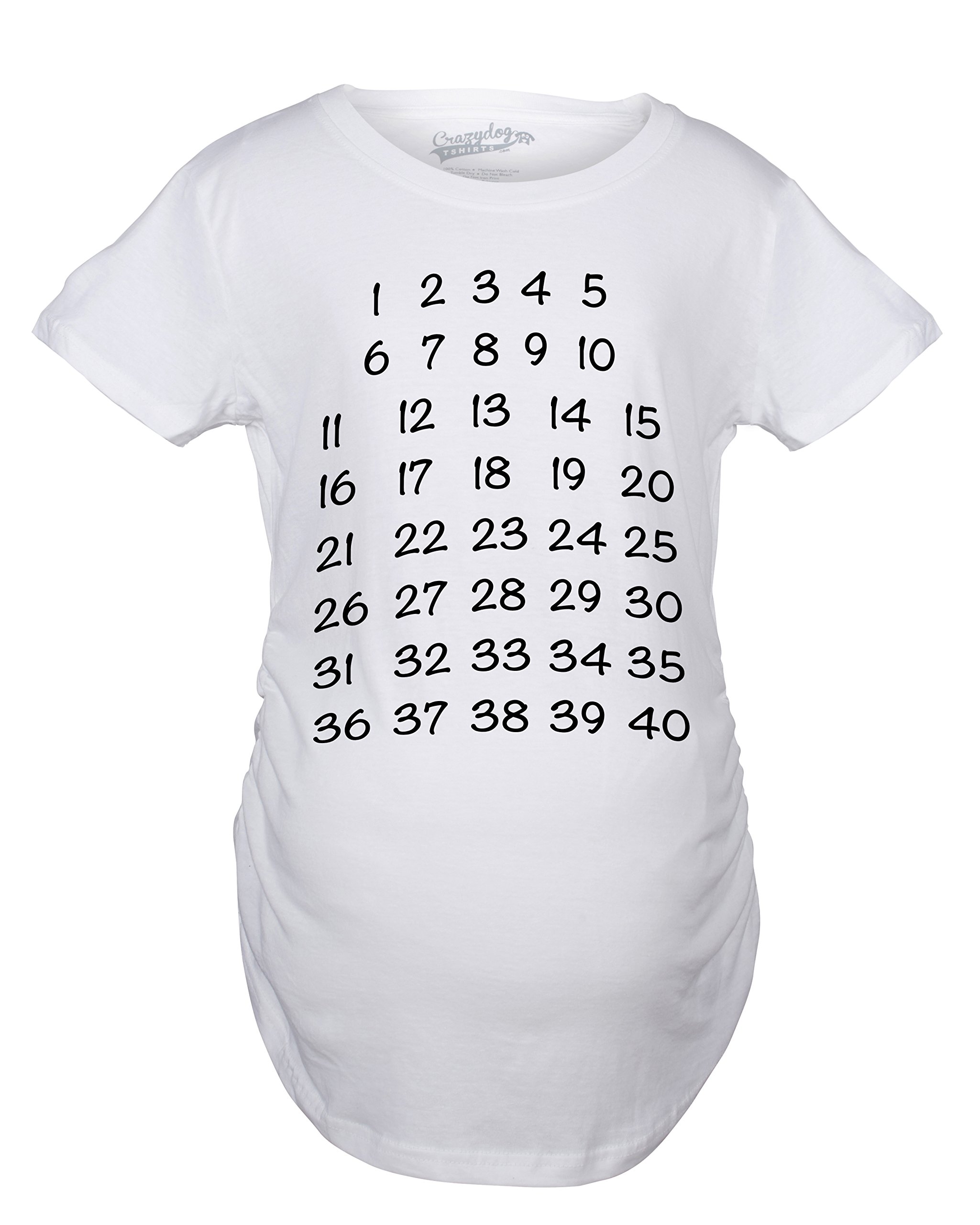 Pregnancy Countdown T-Shirt - Cute Maternity Tee for Baby Announcement & Weekly Milestones - Perfect for Gender Reveal, Baby Shower & Pregnancy Photos