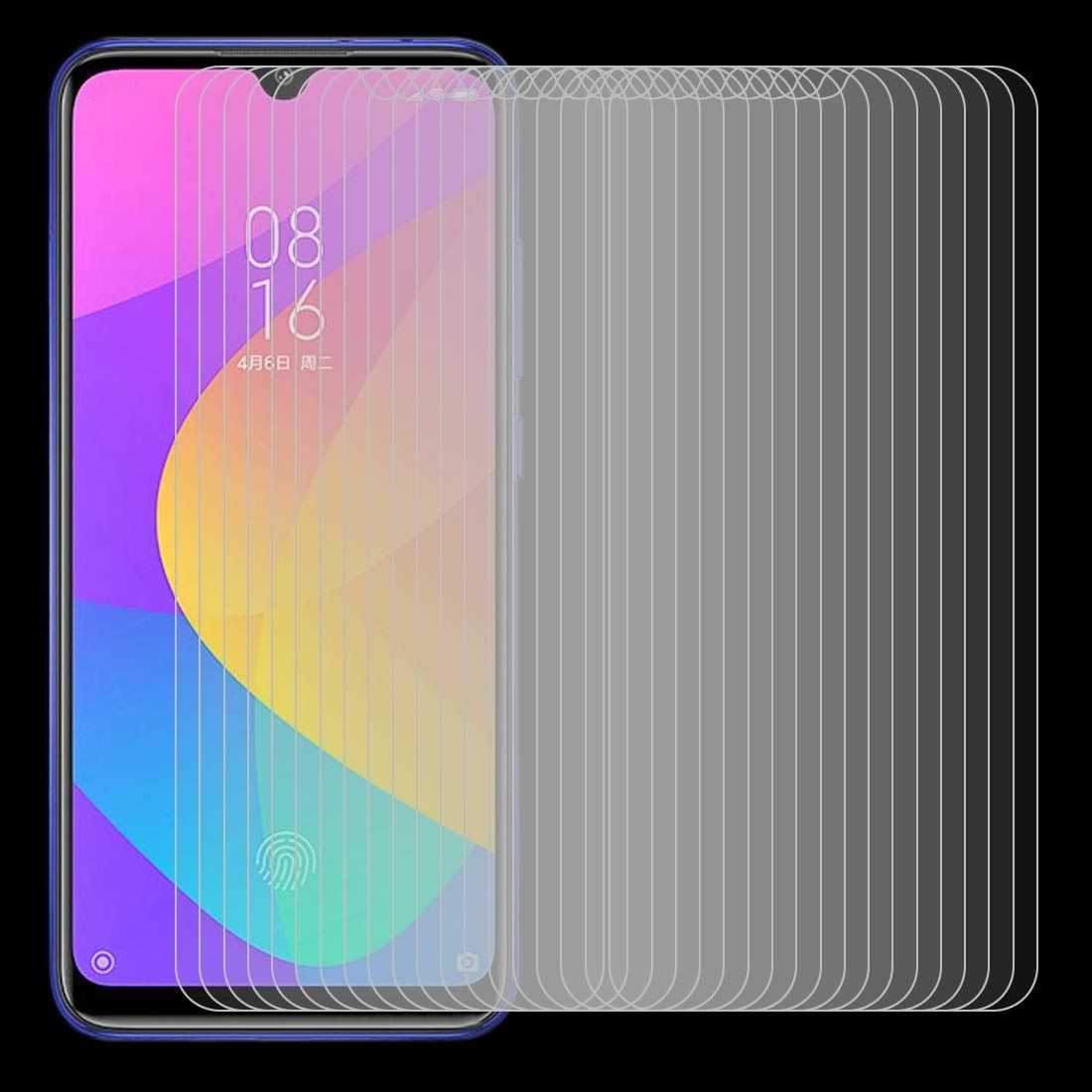Xiaomi Mi CC9e Tempered Glass Screen Protector - 50 PCS Half-Screen Transparent Film for Ultimate Protection | Perfect for Daily Use, Gaming & Work