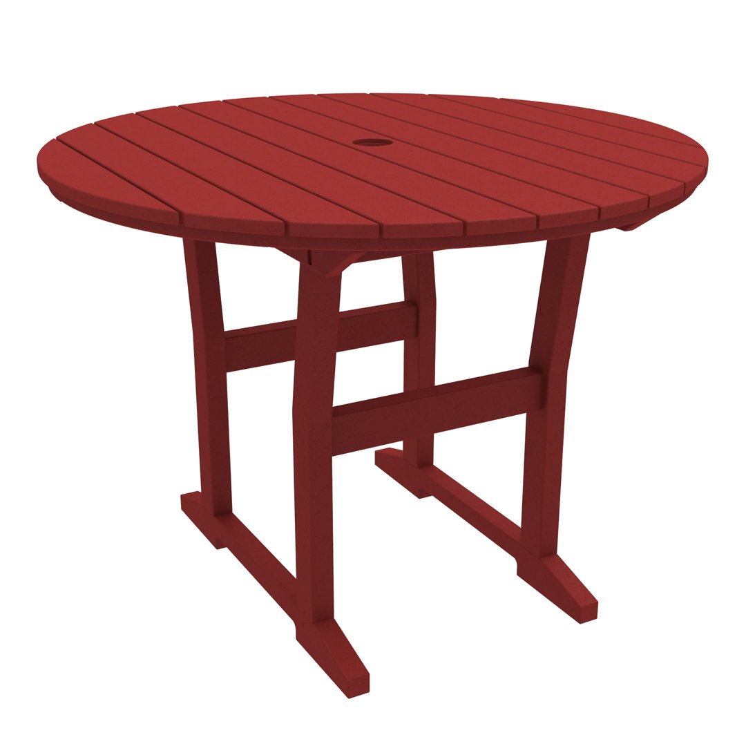 Coastline Cafe Round Dining Table - 36 Inch Modern Kitchen Table for Small Spaces, Breakfast Nook & Apartment - Perfect for Coffee Shops, Restaurants & Home Decor