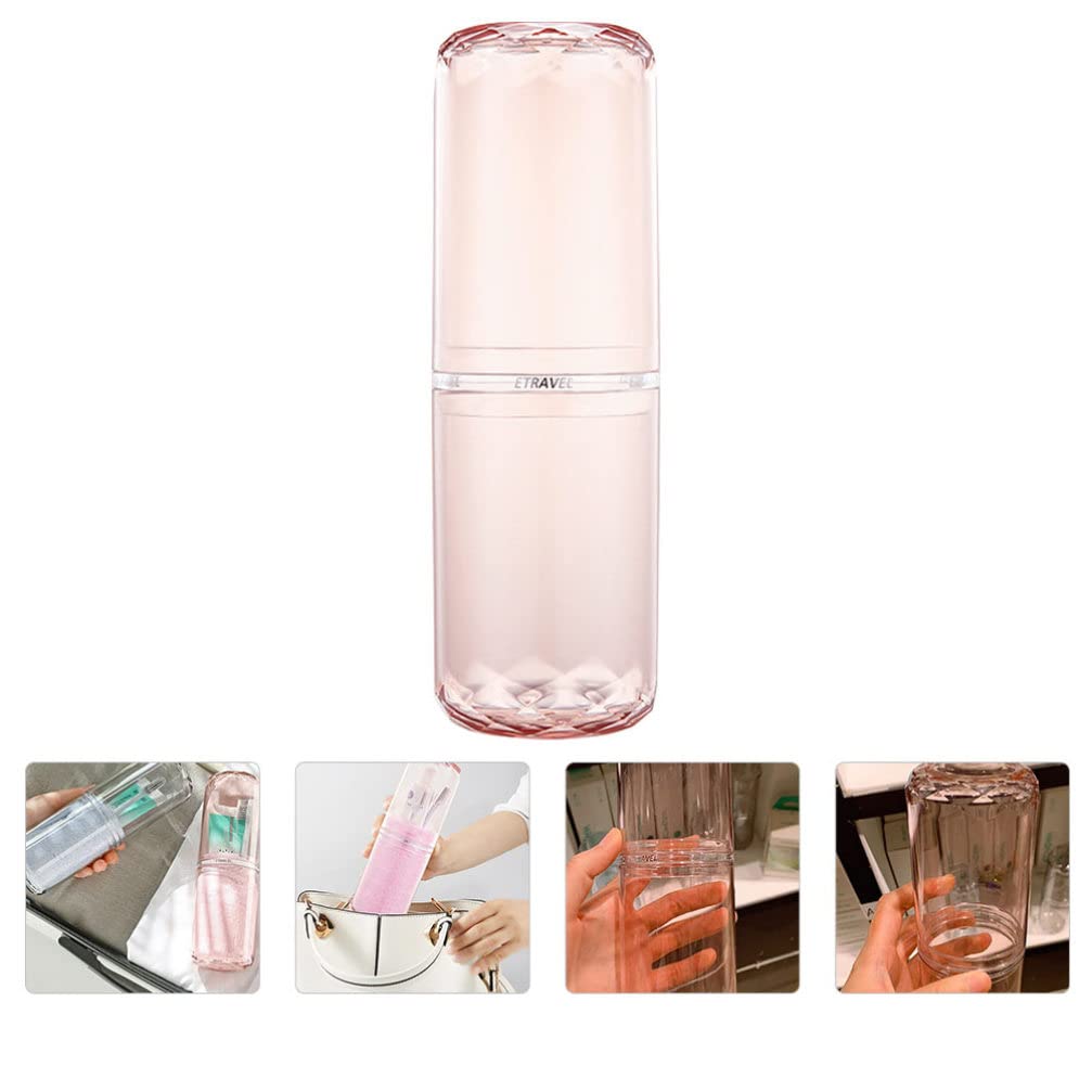 1pc Travel Toothbrush and Toothpaste Holder - Portable Washing Storage Cup for Bathroom, Camping, and Travel Accessories - Perfect for Home, Hotel, and Outdoor Use
