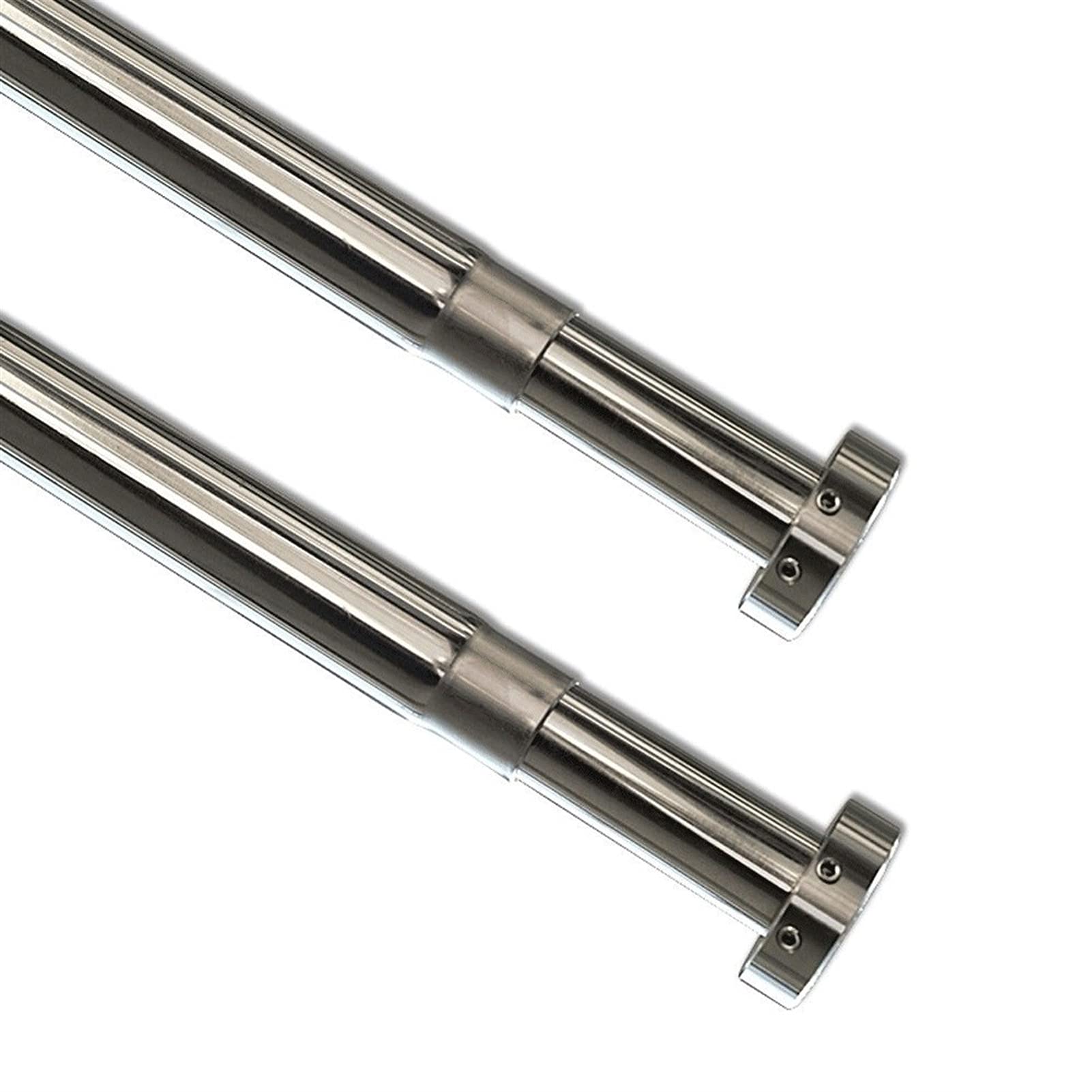 Stainless Steel Telescopic Shower Curtain Rod - No Drill Required Adjustable Tension Pole (160-310cm) for Bathroom & Shower - Perfect for Small Spaces & Rental Homes