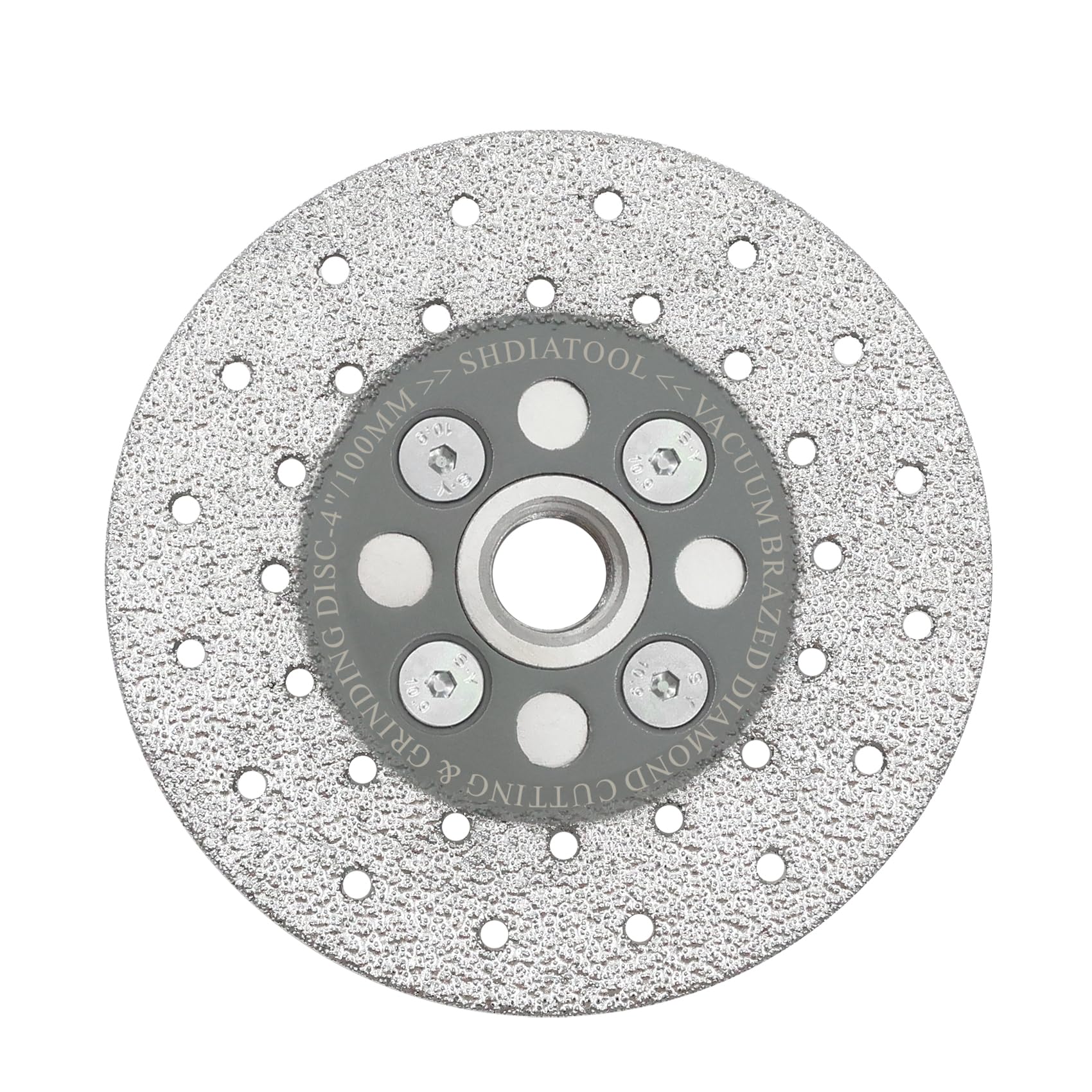 4 Inch Diamond Granite Cutting Wheel for Marble Quartz - Fast Cutting Grinding Shaping Disc with 5/8-11 Thread - Perfect for Angle Grinder Stone Tile & Countertop Installation