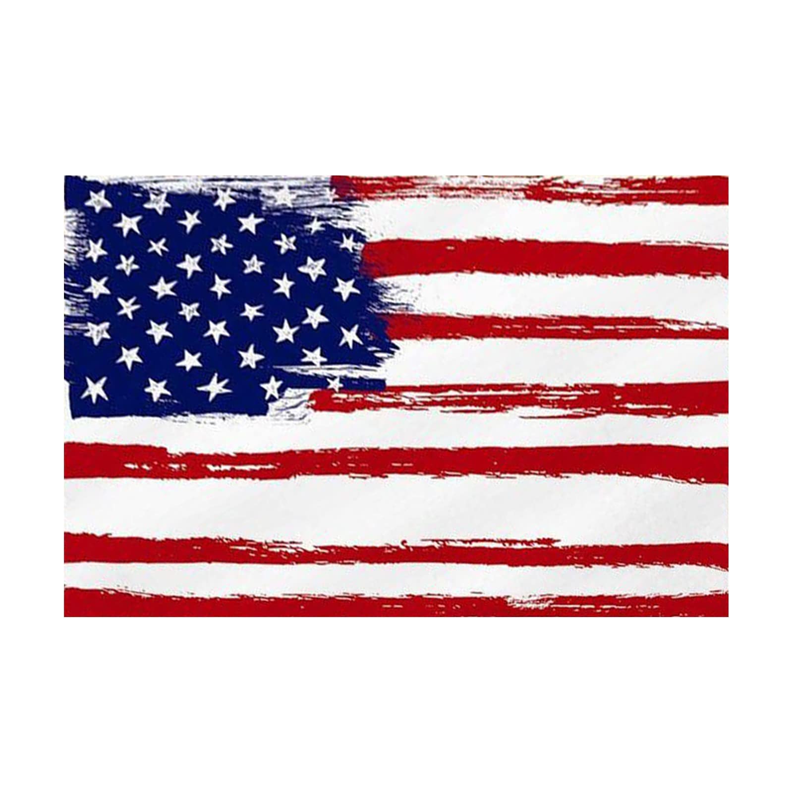 4th of July Patriotic Welcome Door Mat - Non-Slip Indoor/Outdoor Floor Mat for Living Room, Bathroom, Front Door - USA Flag Themed Home Decor - Perfect for Independence Day, Memorial Day & Summer BBQ Parties
