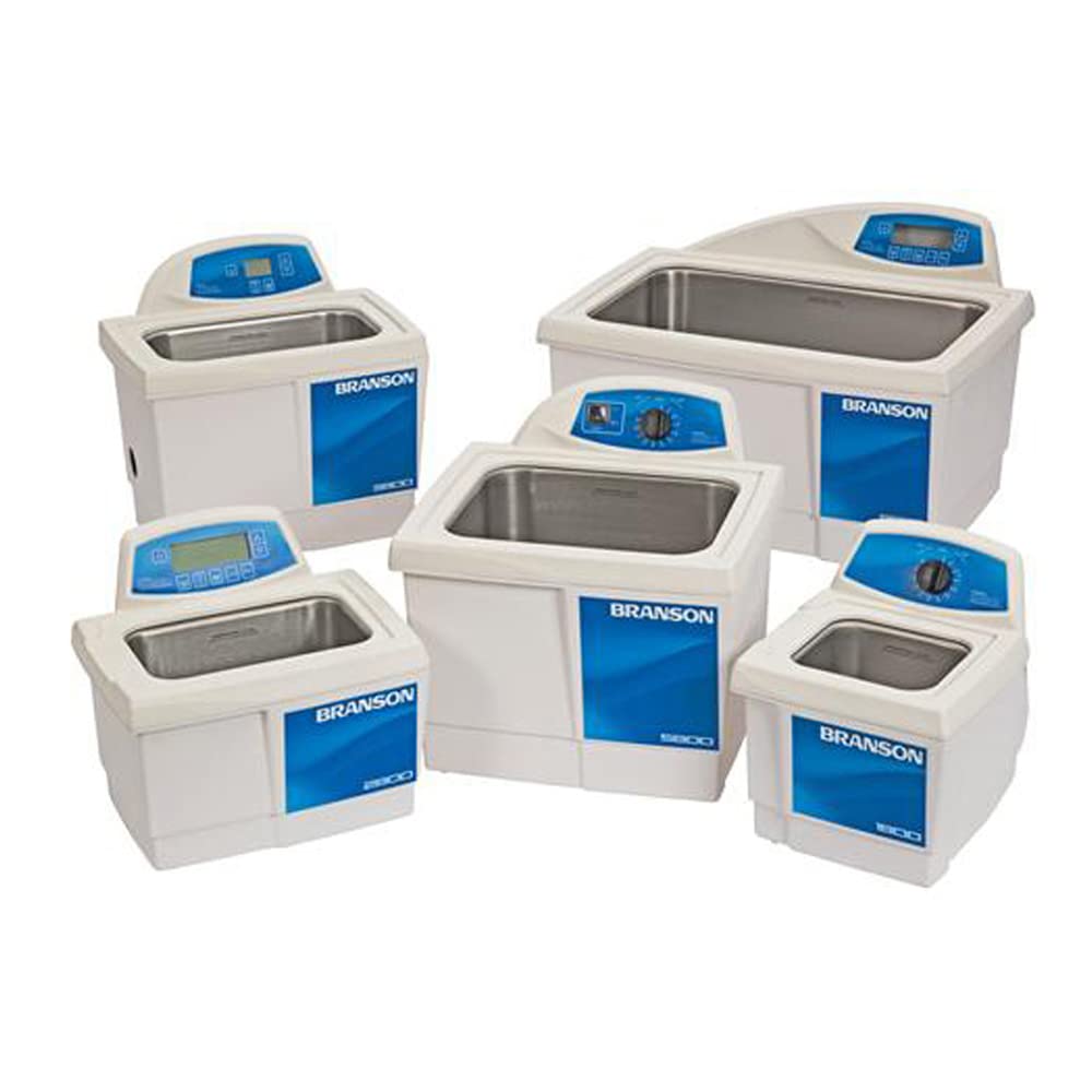 Branson CPX-952-336R Series M Ultrasonic Cleaning Bath with Mechanical Timer - 1.5 Gallon Capacity, 230/240V - Ideal for Jewelry, Dental Tools & Electronics Cleaning
