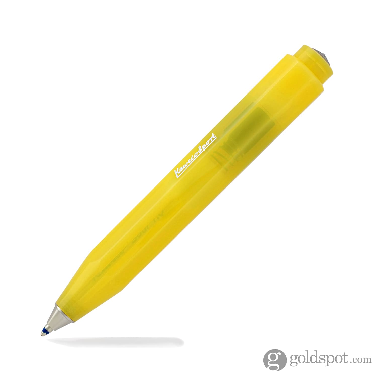 Kaweco Frosted Sport Ballpoint Pen - Banana Yellow | Smooth Writing, Portable Design for Office, School & Travel | Premium German Craftsmanship