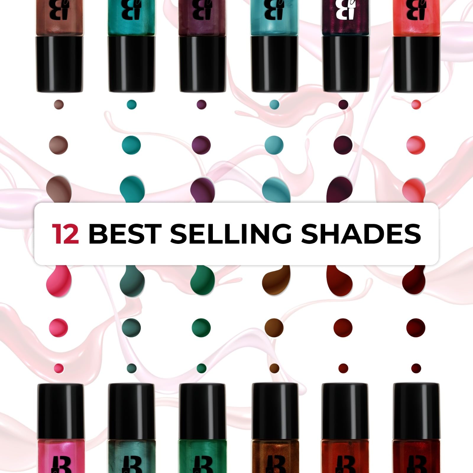 Banetion Dark Gel Nail Polish - 9ml Long Lasting Nail Paint with Enriched Formula - Perfect for Salon Quality Manicures at Home & Professional Nail Art