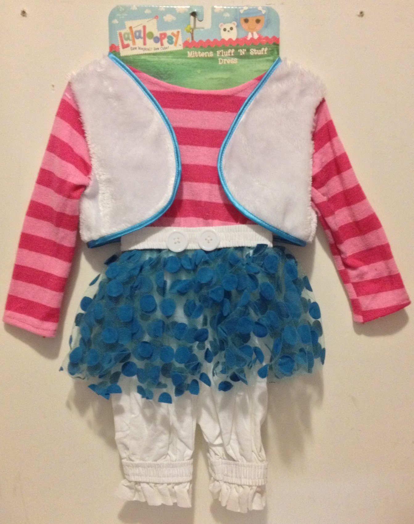 Lalaloopsy Mittens Fluff 'N' Stuff Dress Up Halloween Costume for Girls - Cute & Comfortable Kids Party Outfit for Trick or Treat, Cosplay & Dress-Up Play