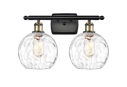 Black Antique Brass / Clear Water Glass