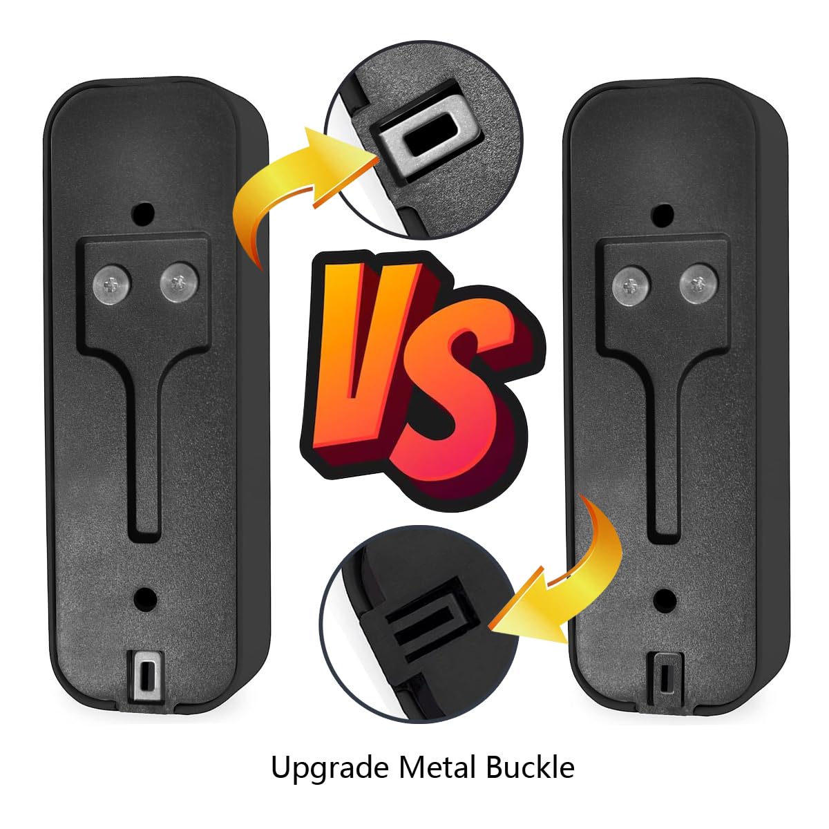 Upgraded Blink Doorbell Back Plate Replacement - 2 Pack Black Mounting Plate with Blink Key | Durable Accessory for Blink Video Doorbell | Perfect for Home Security & Smart Door Installation