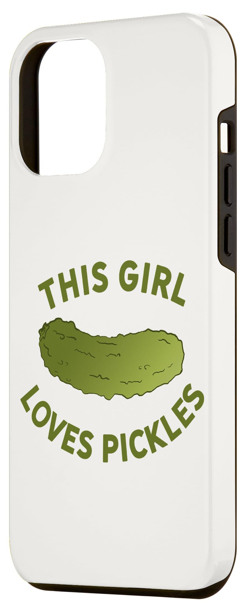 iPhone 12 Pro Max Pickle Lover Case - Funny Dill Pickle Phone Cover for Women & Men - Perfect Gift for Pickle Enthusiasts (Use at Work, Gym, or Daily Life)