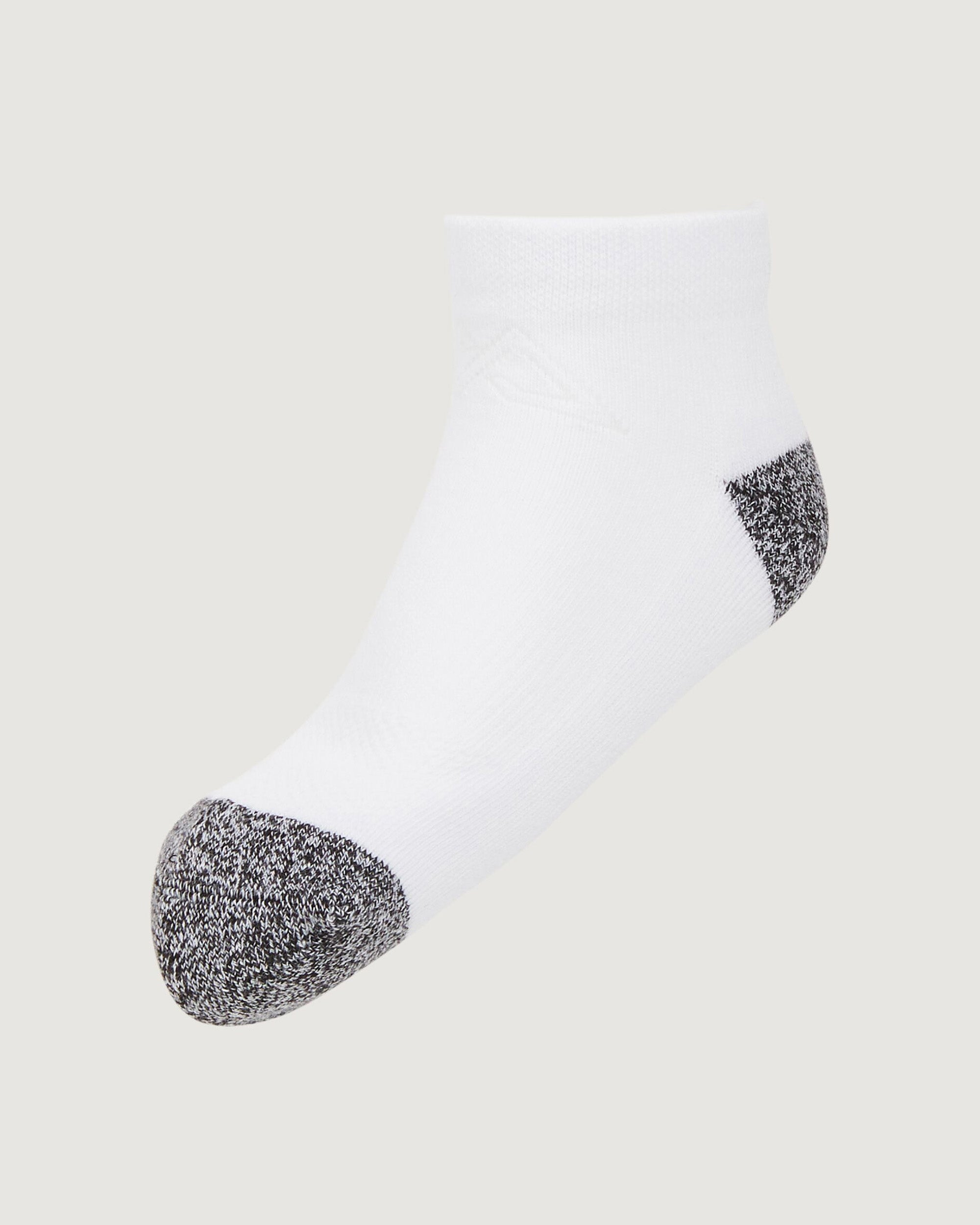 Kids' Dri-Motion Athletic Socks 2-Pack - Black & White for Running, Sports & Active Play