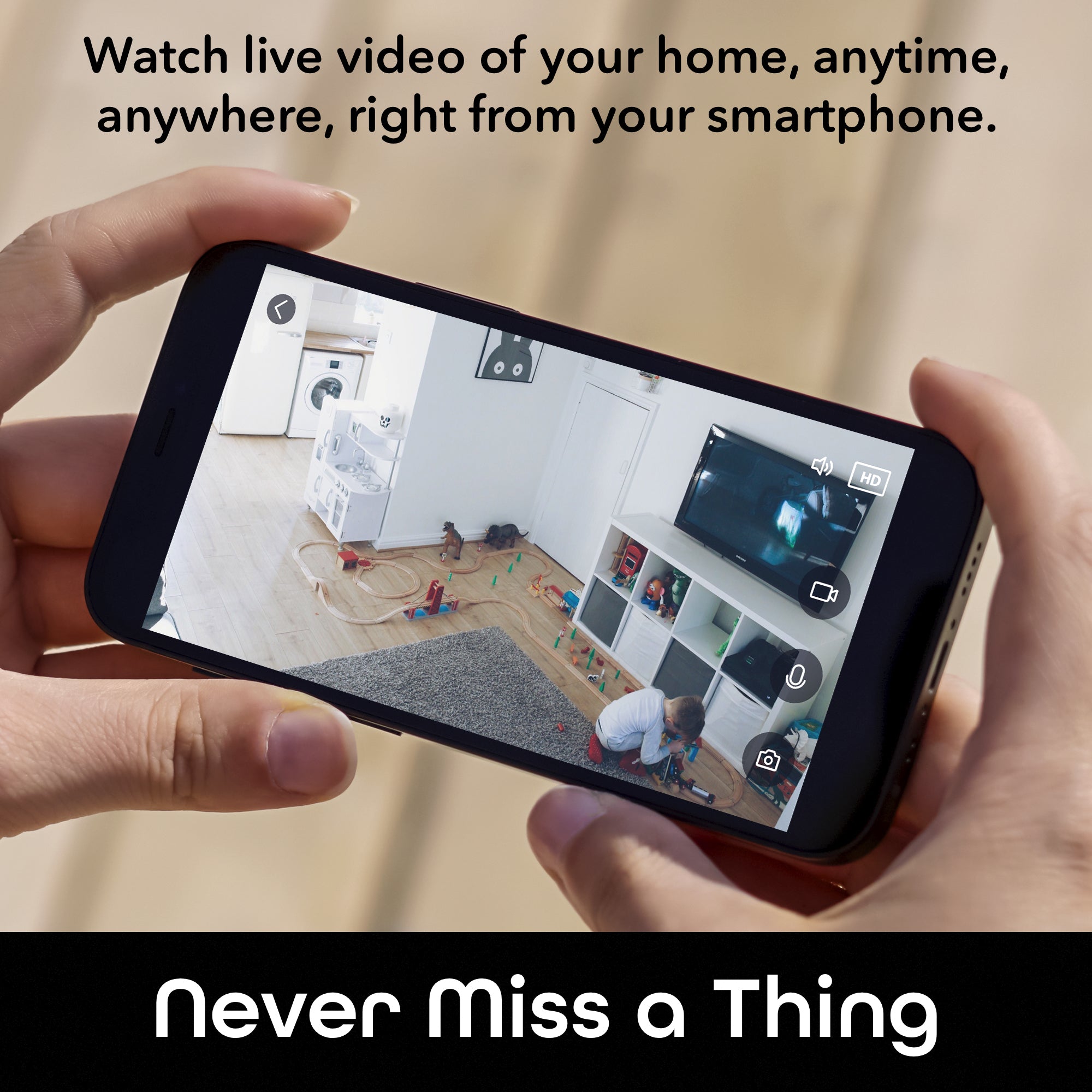 Geeni Aware 1080p HD Smart Security Camera (2 Pack) - Indoor/Outdoor WiFi Surveillance System for Home & Business Monitoring