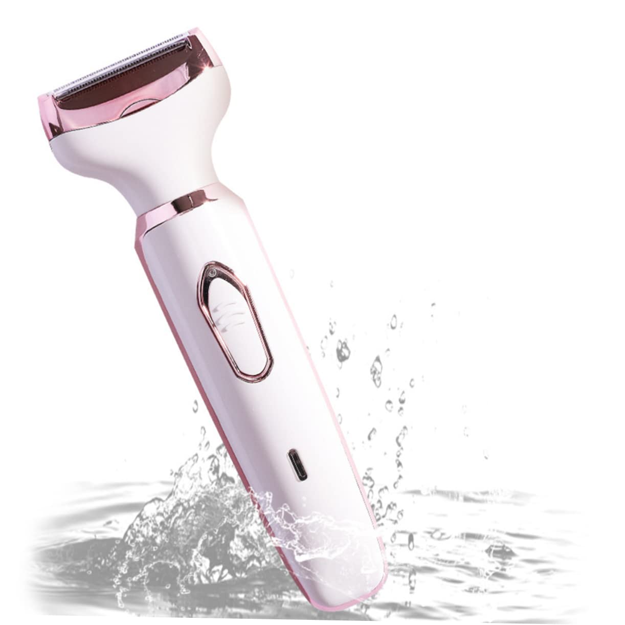 FOMIYES 4-in-1 Electric Nose Hair Trimmer with Serrated Blades - USB Rechargeable Eyebrow & Sideburn Groomer - Compact Travel Size White - Perfect for Men's Grooming, Travel & Personal Care