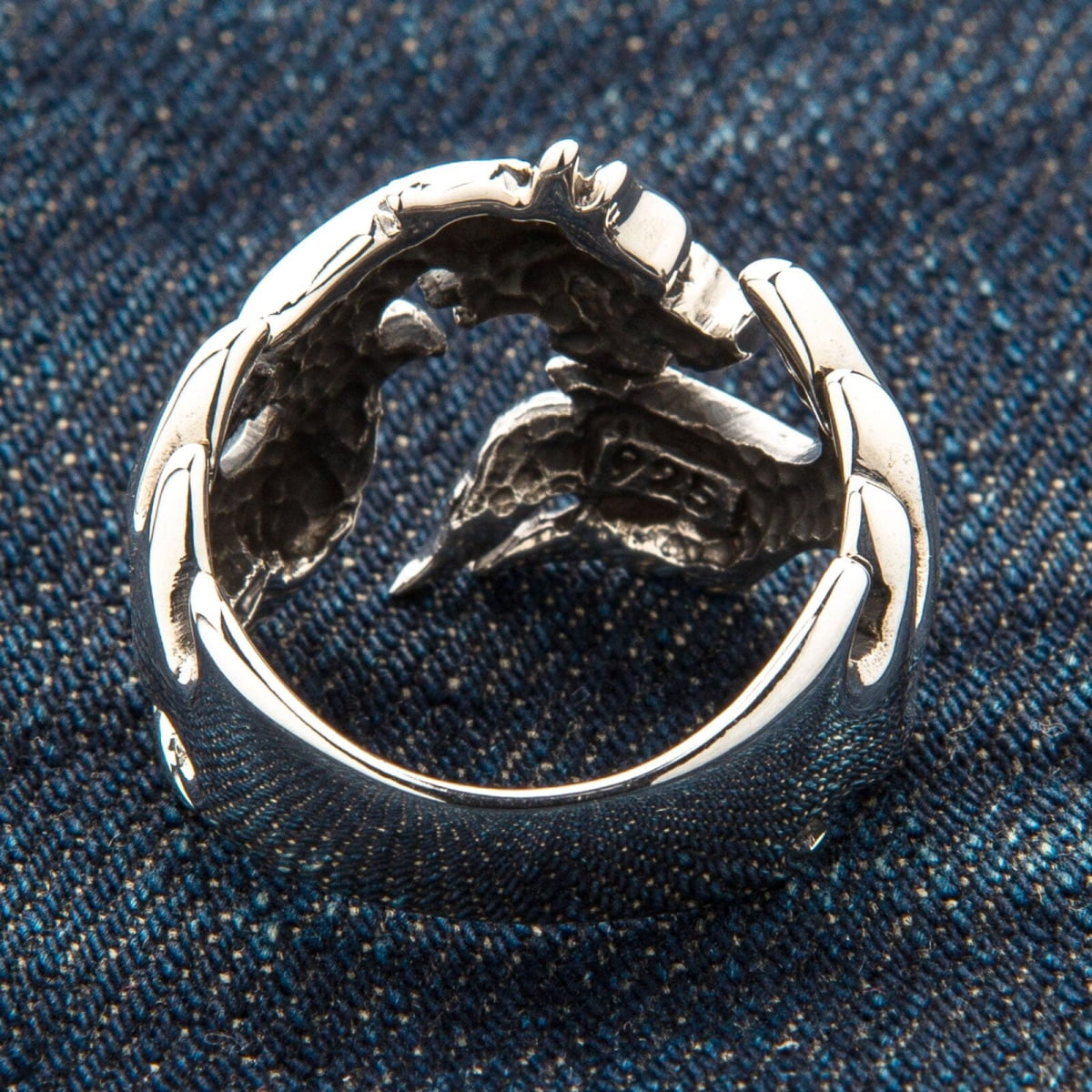 Flame Wolf Sterling Silver Gothic Ring for Men & Women - Dark Aesthetic Jewelry for Punk, Gothic, and Alternative Fashion Lovers - Perfect for Parties, Concerts, and Everyday Wear