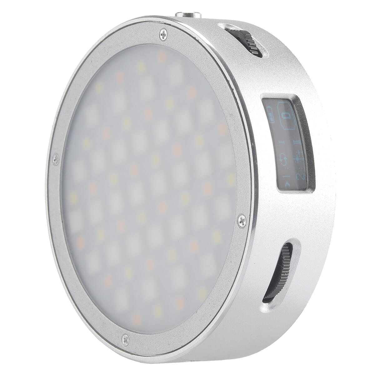 R1 Round RGB LED Light - Creative Compact & Lightweight Design for Home Decor, Gaming Setup, and Party Lighting