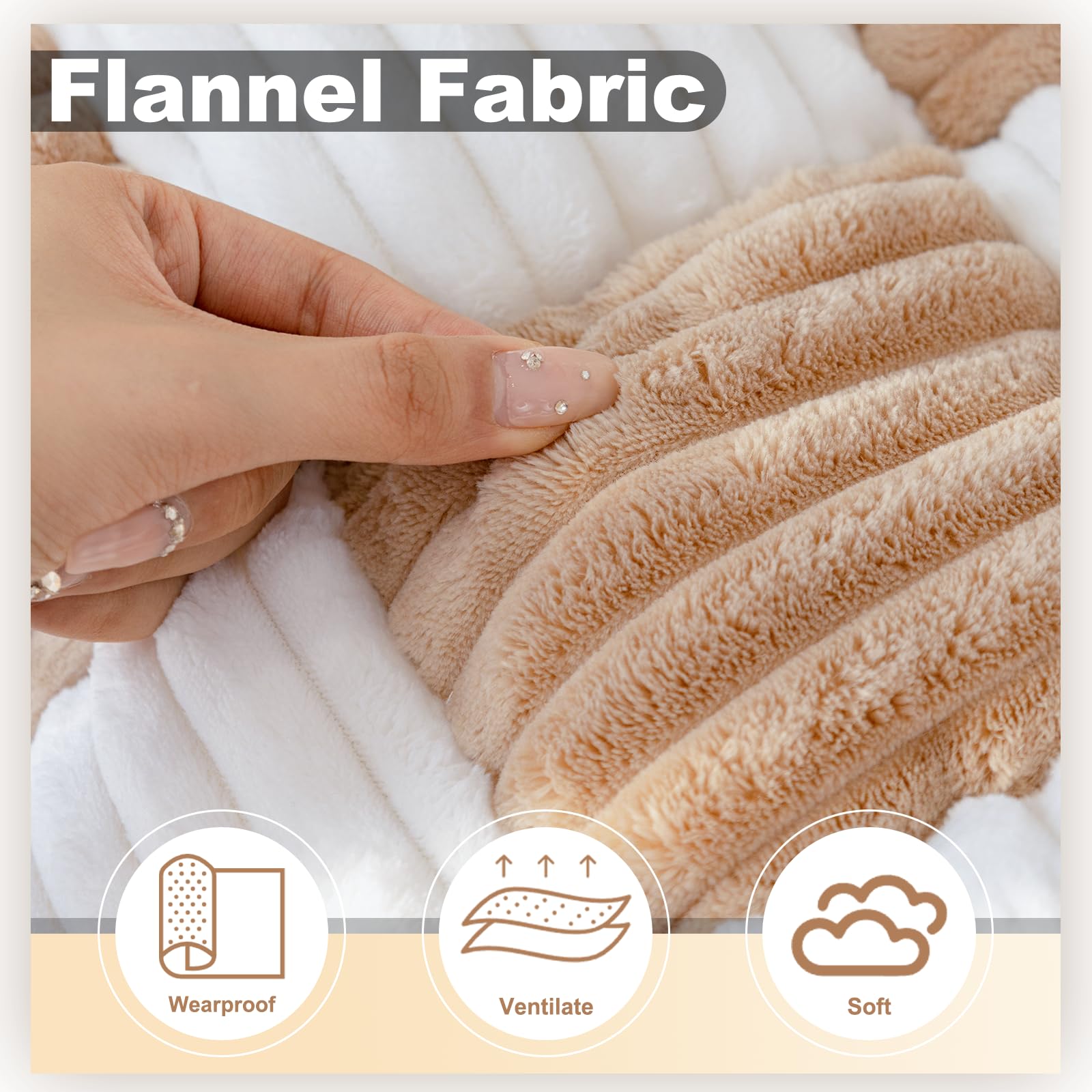 Washable Dog Couch Cover - Anti-Slip Sofa Protector for Pets, Light Brown (27.6x59