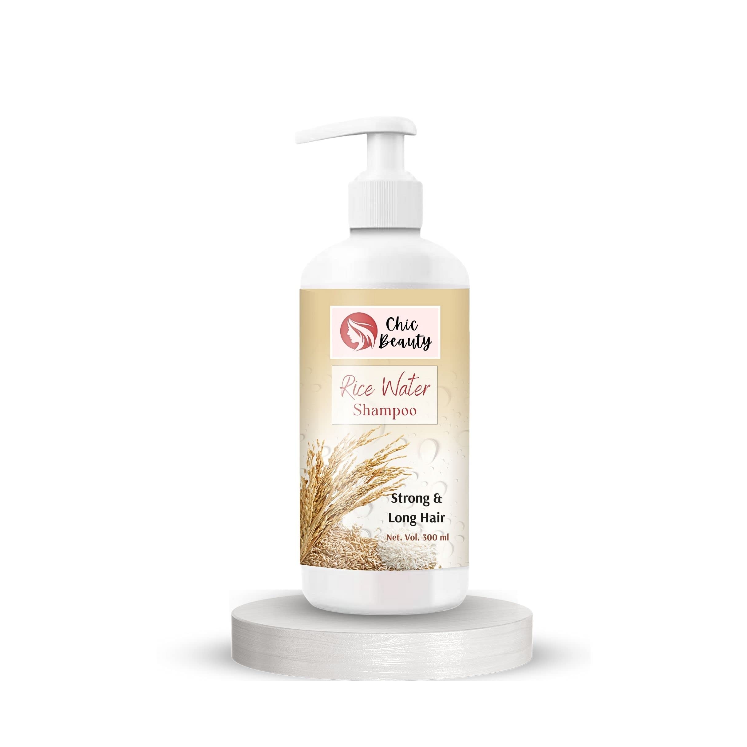 Chic Beauty Rice Water Hair & Skincare Combo Kit - Hair Oil (100ml), Face Wash with Silicone Brush (150ml), Shampoo (300ml), Conditioner (300ml) & Hair Growth Serum (30ml) for Strong Roots & Long Hair | Perfect for Daily Hair Care Routine & Scalp Nourishment