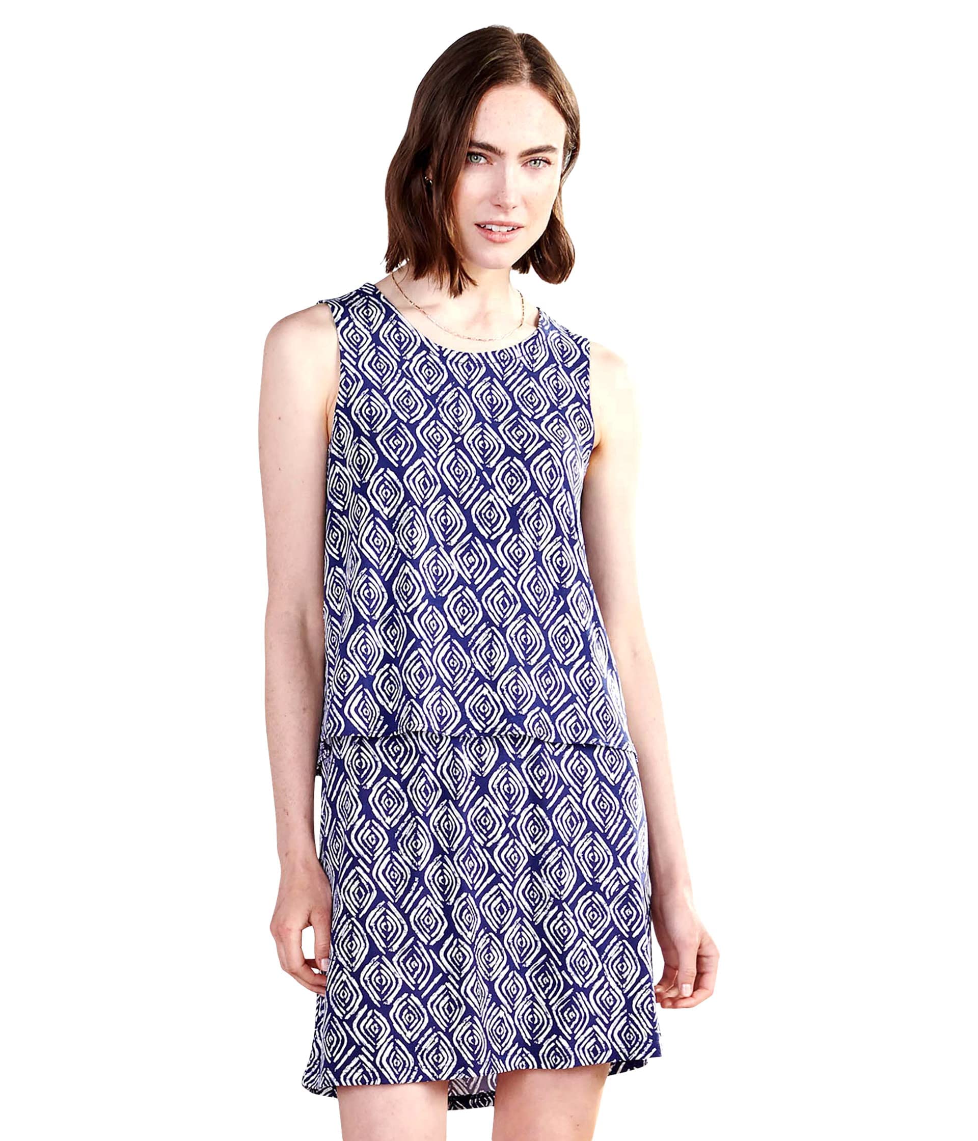 Hatley Women's Roberta Dress - Shoreline Ripples Floral Print, Casual Summer Sundress for Beach, Vacation & Everyday Wear