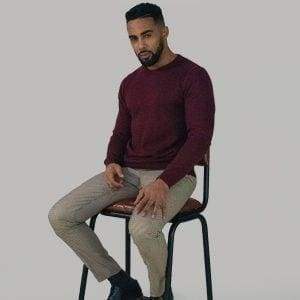 Cavani Men's Wine Red Crewneck Sweater | Soft Cotton Knit Pullover | Casual Winter Warm Jumper for Men | Perfect for Office, Date Night & Holiday Outfits