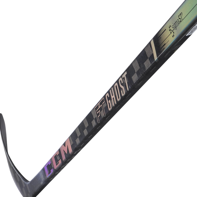 CCM FT GHOST One Piece Intermediate Hockey Stick - Lightweight Carbon Fiber Design for Enhanced Performance | Perfect for Training, Games & Competitive Play