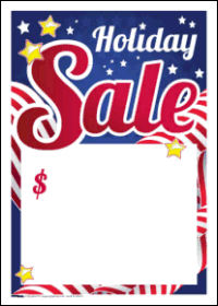 100-Pack Patriotic Holiday Sale Tags - Perfect for Christmas, Independence Day & Seasonal Discounts