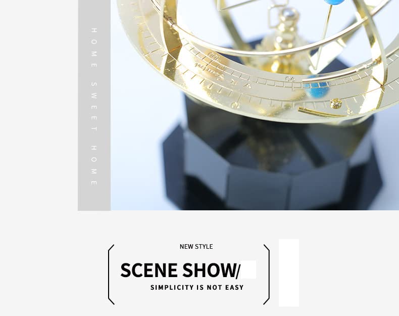 Grand Orrery Solar System Model - Dynamic Planetary Orbit Display with Moving Planets | Scientific Home Decor & Astronomy Educational Tool for Office, Classroom, and Living Room