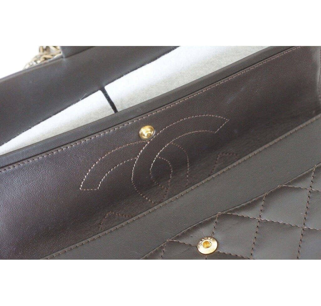 Chanel 2.55 Medium Flap Bag in Dark Khaki - Timeless Luxury Handbag for Women, Perfect for Work, Evening Events & Everyday Elegance