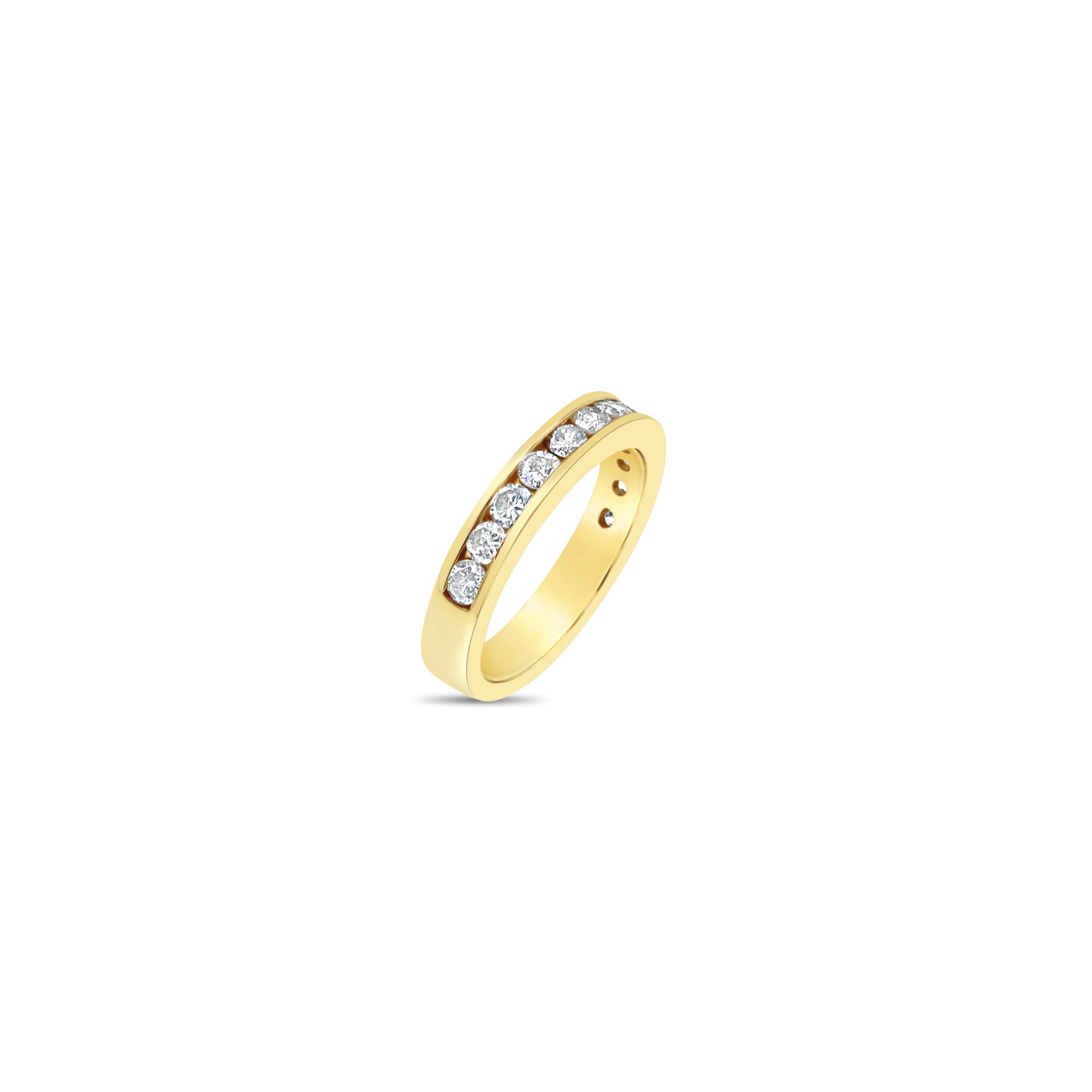 3MM One Carat Channel Set Diamond Wedding Band - Elegant Solid Gold Ring for Women, Perfect for Engagement, Anniversary & Bridal Jewelry Gift (Ideal for Proposals, Vow Renewals & Special Occasions)