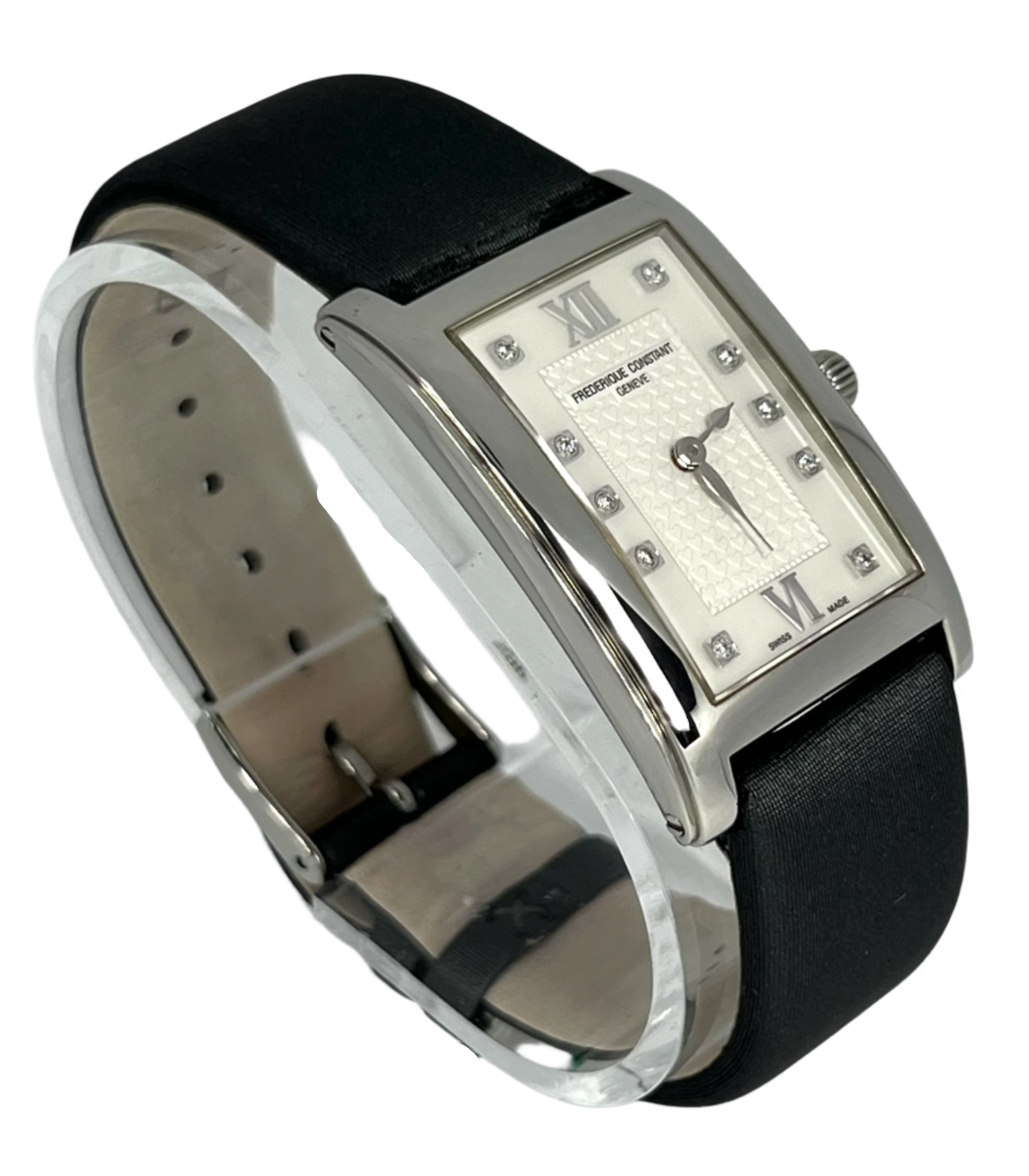 Frederique Constant Carree Collection Stainless Steel Women's Watch - Elegant Dress Watch for Business, Formal Occasions & Special Events