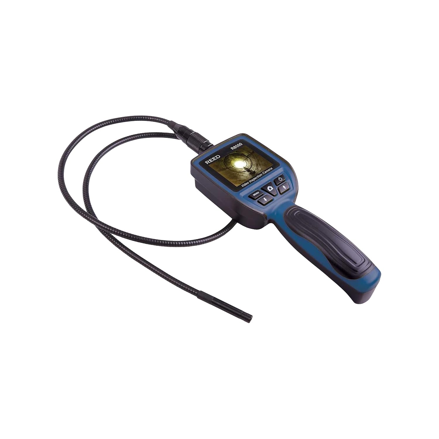 REED Instruments R8500 9mm Video Inspection Camera with Recording - HD Borescope for Plumbing, HVAC, Automotive & Industrial Use