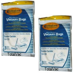 Eureka Vacuum Cleaner Type EX Bags - 6 Pack Replacement Dust Bags for Eureka EX Vacuums | Perfect for Home Cleaning & Pet Hair Removal