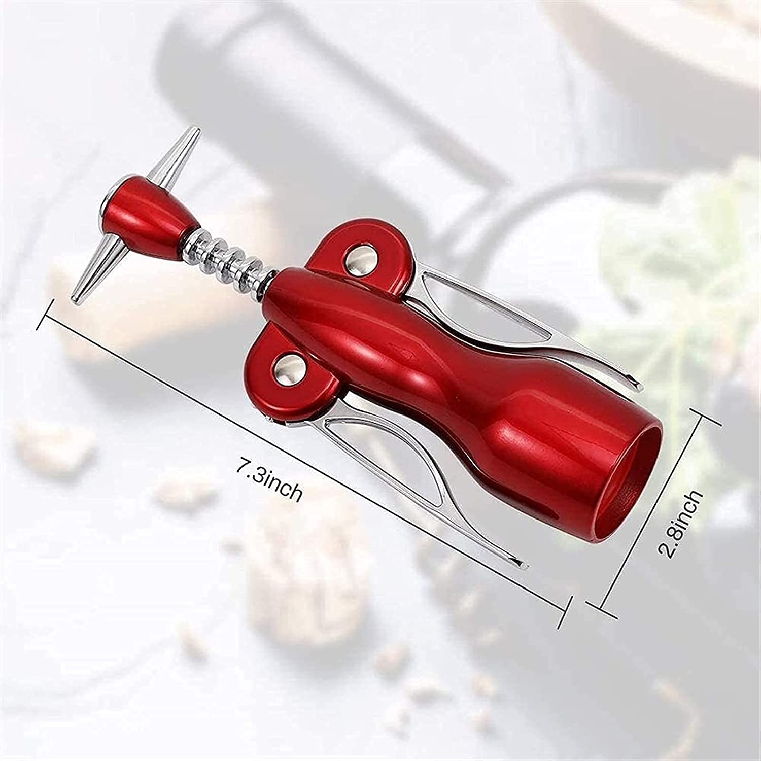 Premium Wine Stopper & Waiter's Corkscrew Set - All-in-One Bottle Opener for Wine, Beer & Kitchen Use - Durable Manual Corkscrew for Home Bars, Restaurants & Gifts