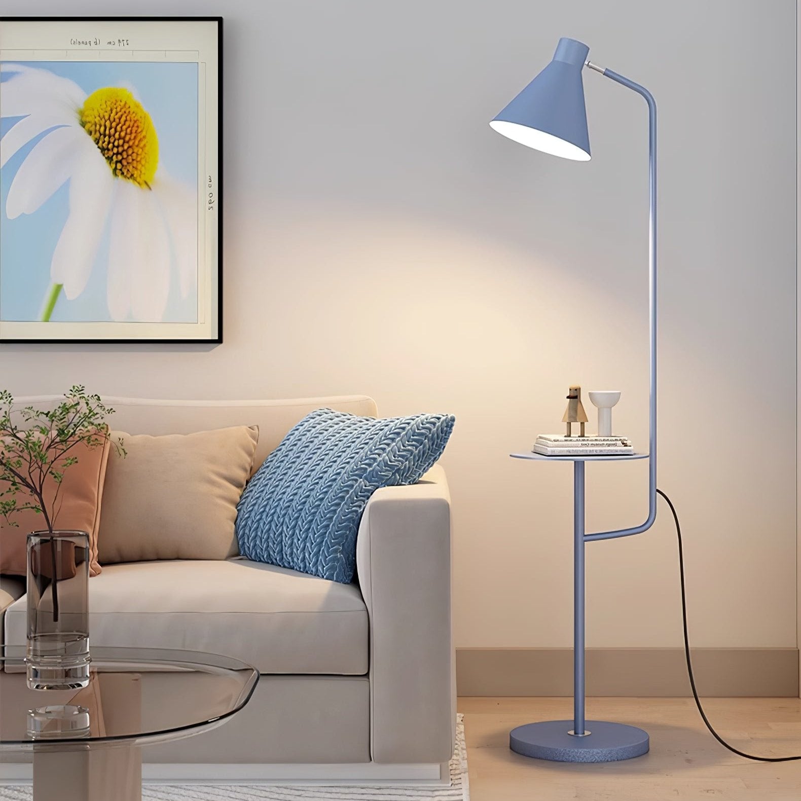 Modern Macaroon Floor Lamp - Elegant LED Standing Light for Living Room, Bedroom & Office - Soft Ambient Lighting for Home Decor & Relaxation