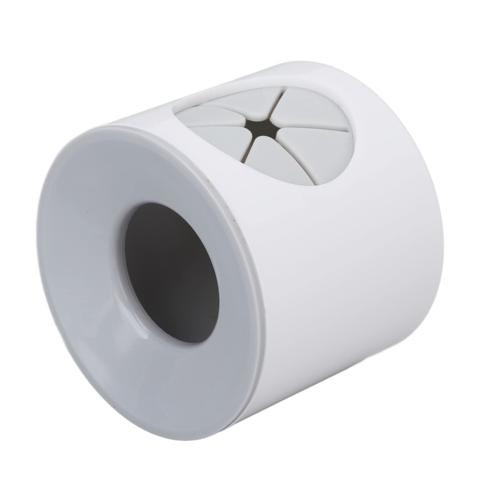 Wall Mounted Toothbrush Holder - Grey Plastic Minimalist Design with Ventilation, No Punching Required - Perfect for Bathroom, Kitchen, and Travel Organization