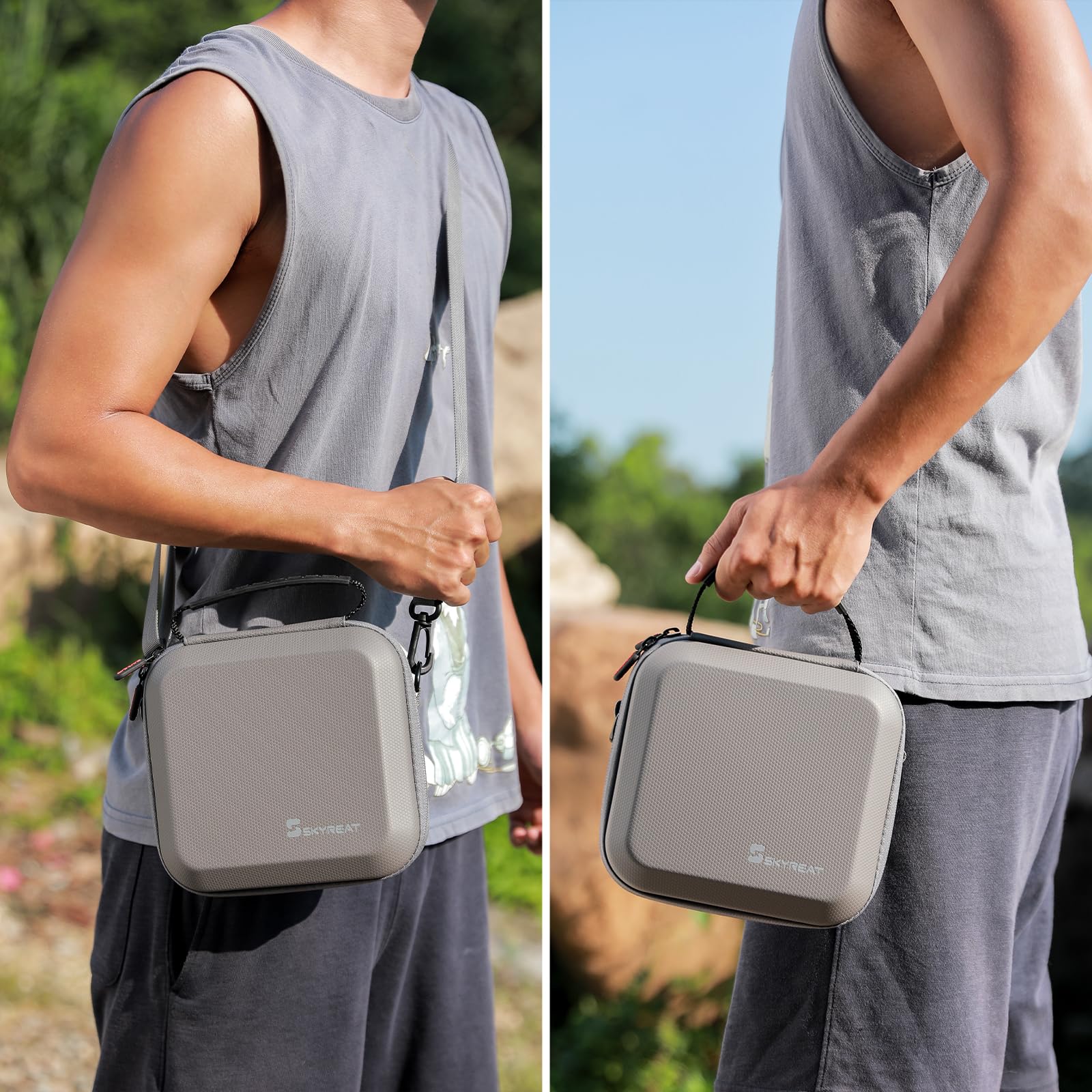 Skyreat Neo Case - Portable PU Leather Shoulder Bag for DJI Neo Drone, Batteries & Accessories | Perfect for Travel, Outdoor Adventures & Drone Storage