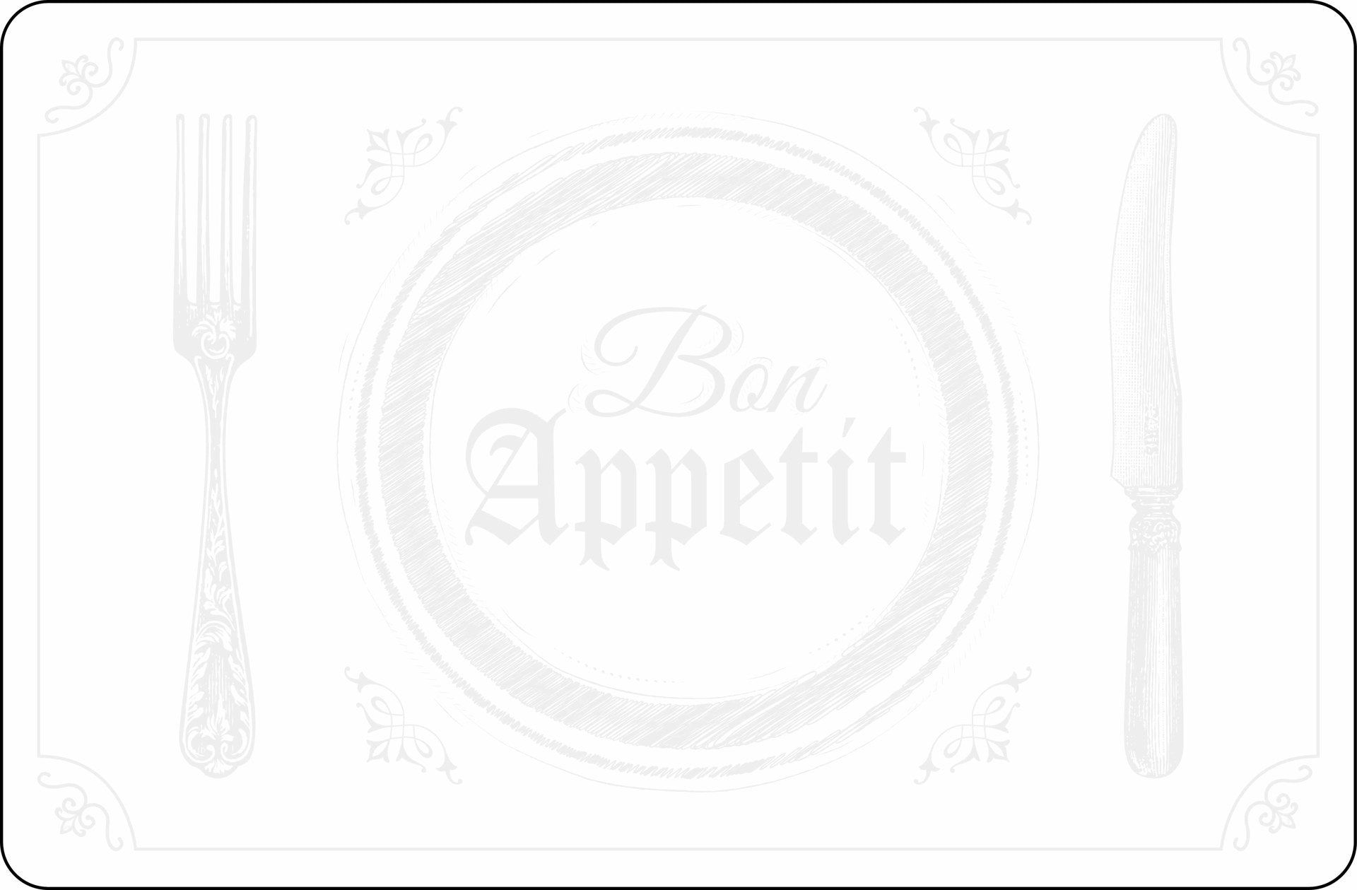 ITY Silicone Bon Appetit Placemat - Non-Slip Heat Resistant Table Mat for Dining & Entertaining - Perfect for Kitchen, Restaurant, and Party Use