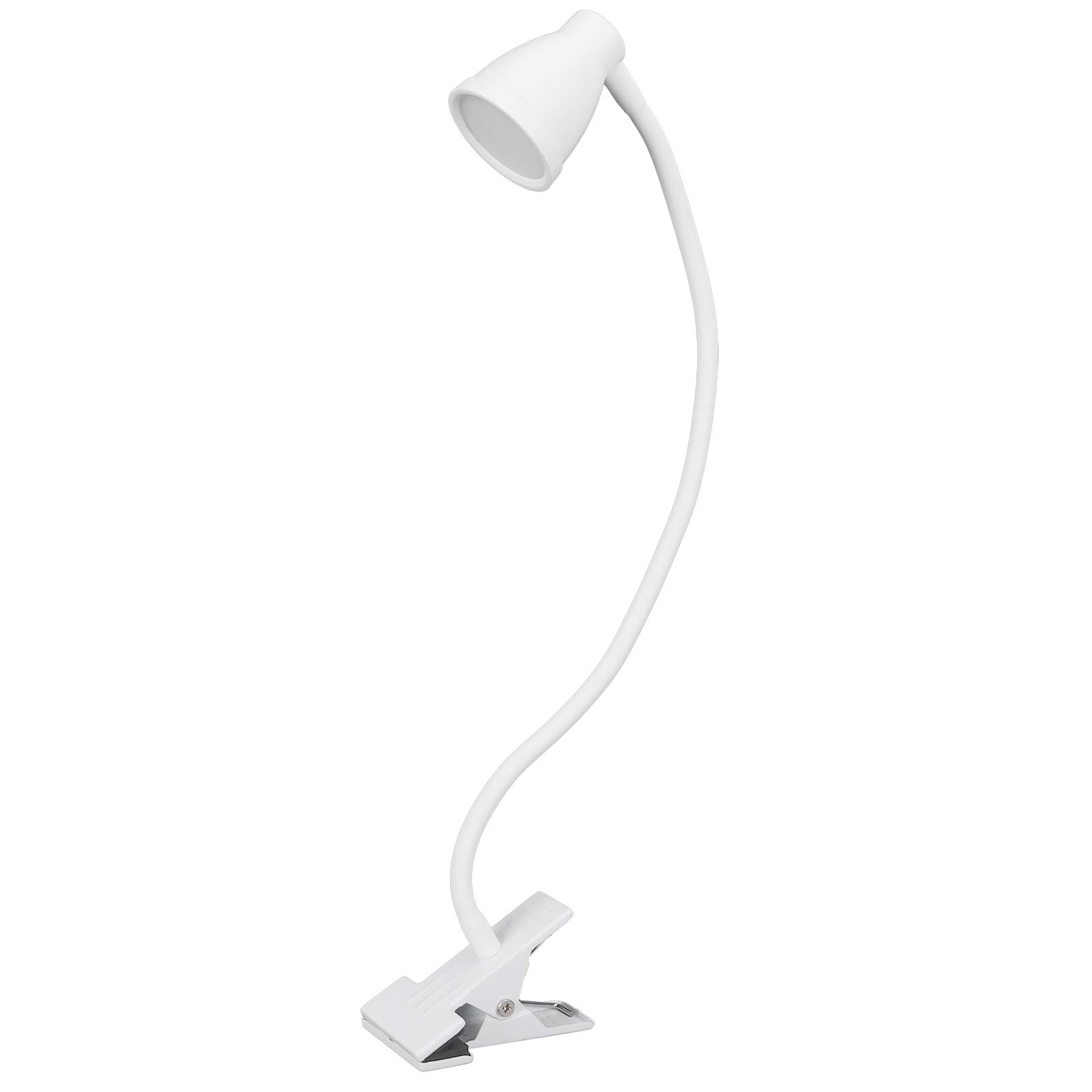 Rechargeable Clip On Book Light for Reading - USB LED Reading Lamp for Bed, Travel, Car & Indoor Use - Portable Night Light for Books, Kindle & Study - White