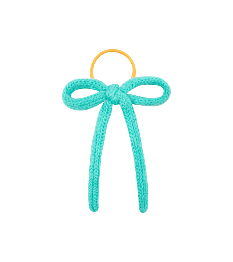 Tinycottons Emerald Bow Hair Elastic - Adjustable Hair Tie for Women & Girls - Perfect for School, Parties & Everyday Styling